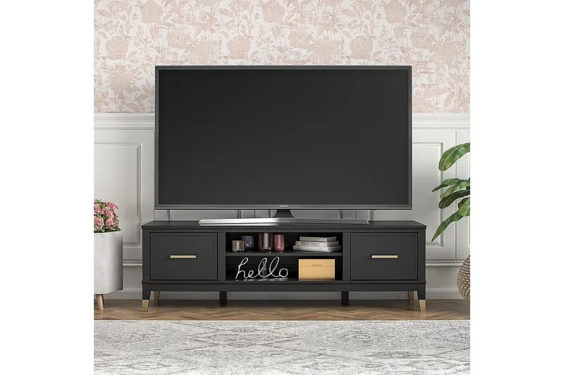 Westerleigh TV-bänk 152x50 cm Svart - Möbler - Tv möbel & mediamöbel - TV bänk & mediabänk