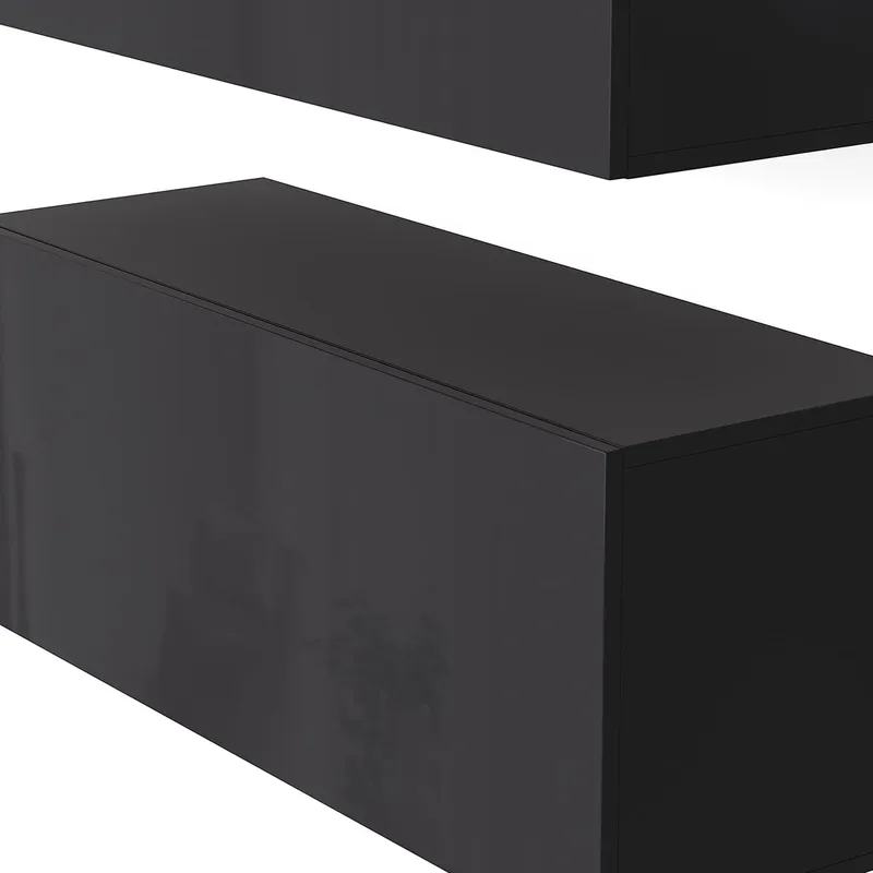 Tv-bänk | Set | 41x240 cm | Badachro - Grå - Möbler - Tv möbel & mediamöbel - TV-möbelset