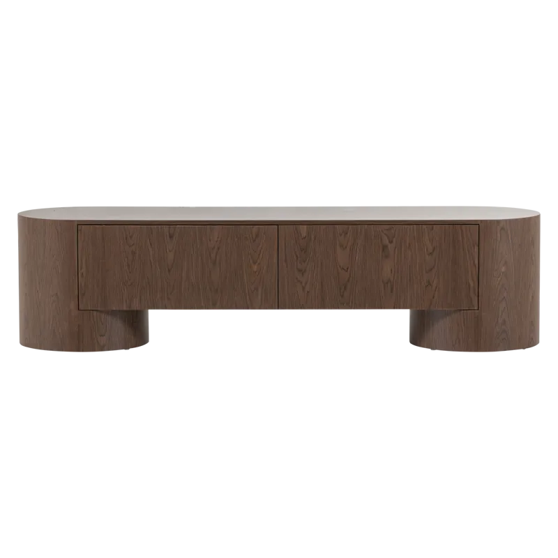 Tv-bänk Velari 200 cm - Brun - Möbler - Tv möbel & mediamöbel - TV bänk & mediabänk