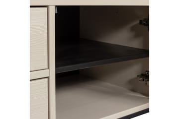 TV-enhet Silas - Damm, Borstat furu, 120 cm - Möbler - Tv möbel & mediamöbel - TV bänk & mediabänk