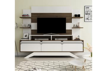 Hejde TV-Möbelset 149 cm - Vit/Brun - Möbler - Tv möbel & mediamöbel - TV-möbelset