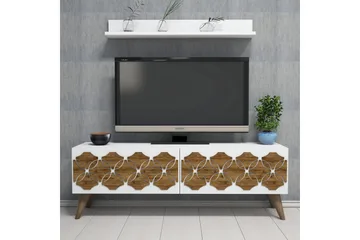 Hovdane TV-Möbelset 120 cm - Vit - Möbler - Tv möbel & mediamöbel - TV-möbelset