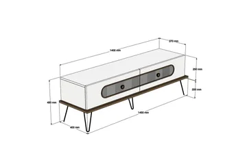 Hovdane TV-Möbelset 145 cm - Brun - Möbler - Tv möbel & mediamöbel - TV-möbelset