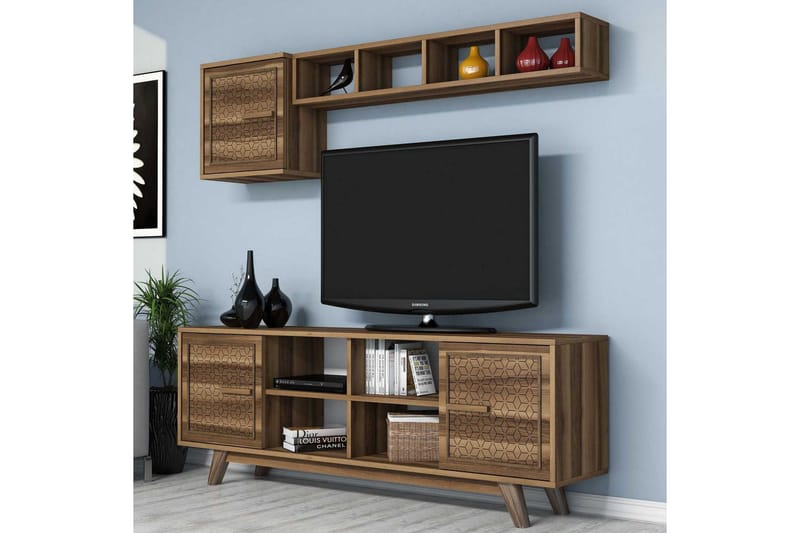 Hovdane TV-Möbelset 160 cm - Brun/Ek - Möbler - Tv möbel & mediamöbel - TV-möbelset