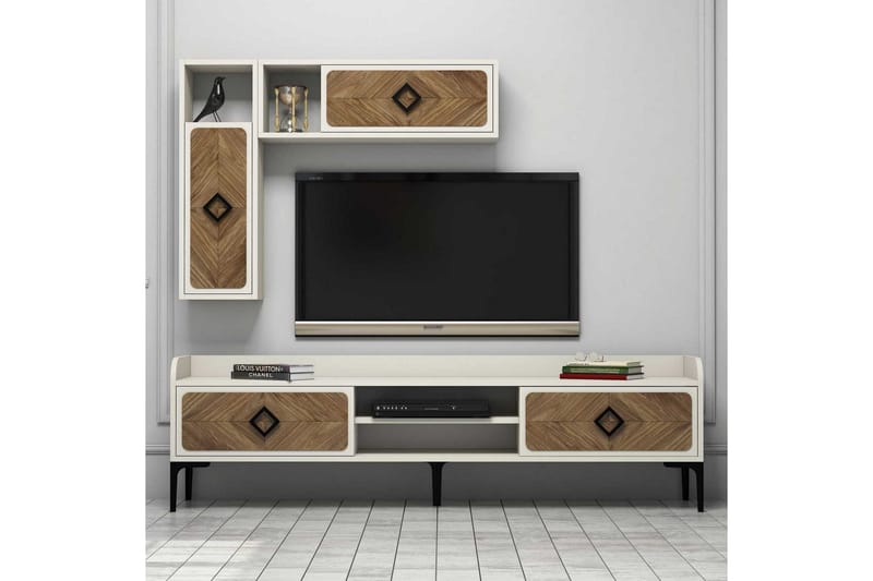 Hovdane TV-Möbelset 180 cm Brown/White - Möbler - Tv möbel & mediamöbel - TV-möbelset