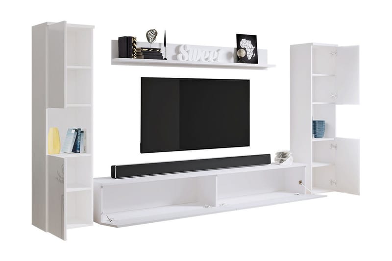Kanehira Tv-möbelset - Natur/Vit - Möbler - Tv möbel & mediamöbel - TV-möbelset