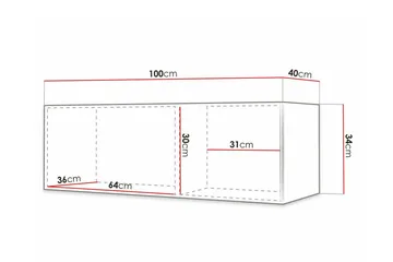 Dunvegan Tv-skåp 100 cm - Möbler - Tv möbel & mediamöbel - TV bänk & mediabänk