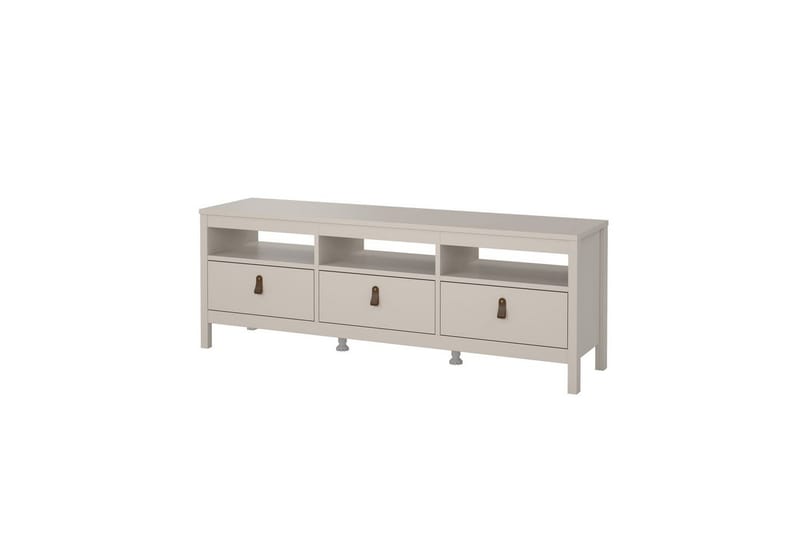 Vallvidera Golvstående Tv Bänk 151 cm med Förvaring i Ljust Trä - Beige - Möbler - Tv möbel & mediamöbel - TV bänk & mediabänk