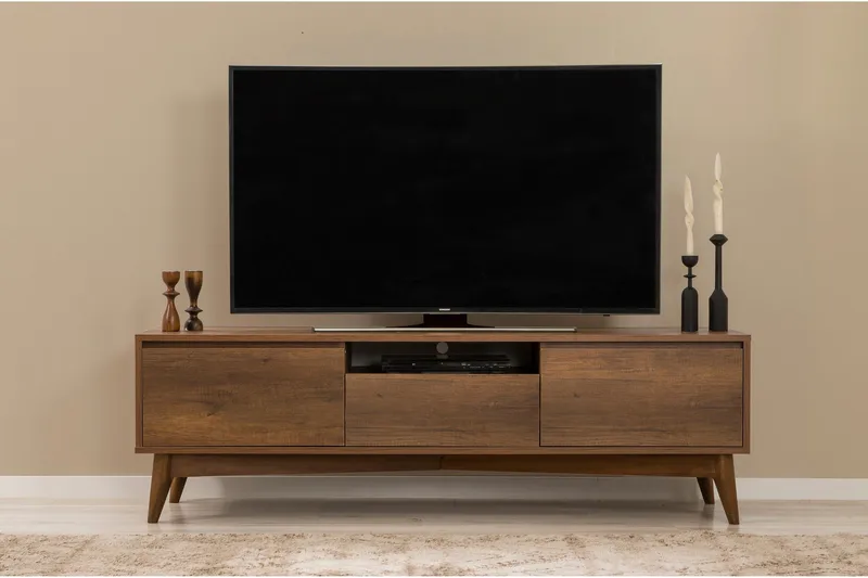 Valsot Tv-bänk 170 cm - Valnöt - Möbler - Tv möbel & mediamöbel - TV bänk & mediabänk