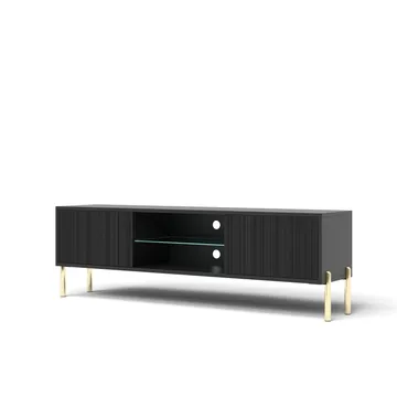 Virmani Tv-bänk 135 cm - Svart - Möbler - Tv möbel & mediamöbel - TV bänk & mediabänk