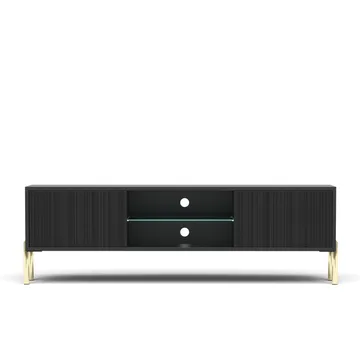 Virmani Tv-bänk 135 cm - Svart - Möbler - Tv möbel & mediamöbel - TV bänk & mediabänk