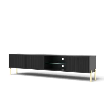 Virmani Tv-bänk 175 cm - Svart - Möbler - Tv möbel & mediamöbel - TV bänk & mediabänk