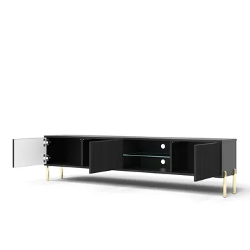 Virmani Tv-bänk 175 cm - Svart - Möbler - Tv möbel & mediamöbel - TV bänk & mediabänk