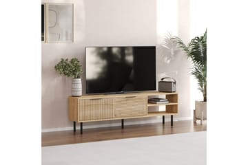 Wenus Golvstående Tv Bänk 150 cm med Förvaring i Ek - Beige - Möbler - Tv möbel & mediamöbel - TV bänk & mediabänk