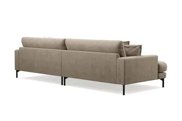 Menard Premium 5-sits Djup Soffa i Tyg - Brun - Möbler - Soffa