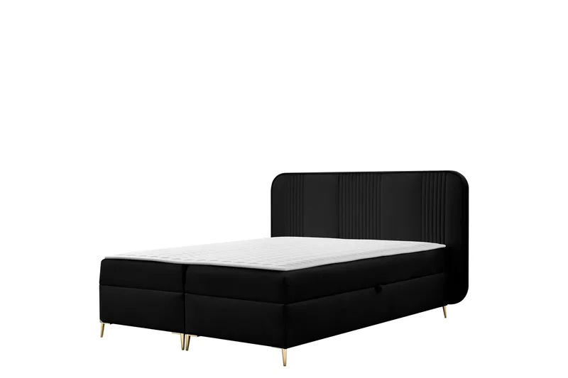 Alani Sängpaket Kontinentalsäng 140x200 cm - Svart - Möbler - Säng - Komplett sängpaket