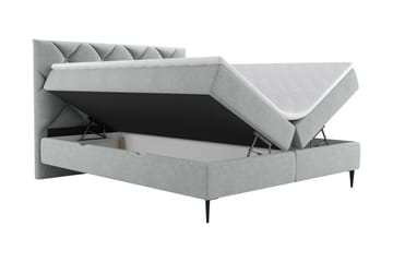 Alasia Sängpaket Kontinentalsäng 140x200 cm - Grå - Möbler - Säng - Komplett sängpaket