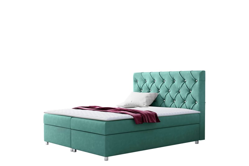 Alida Sängpaket Kontinentalsäng 160x200 cm - Turkos - Möbler - Säng - Komplett sängpaket
