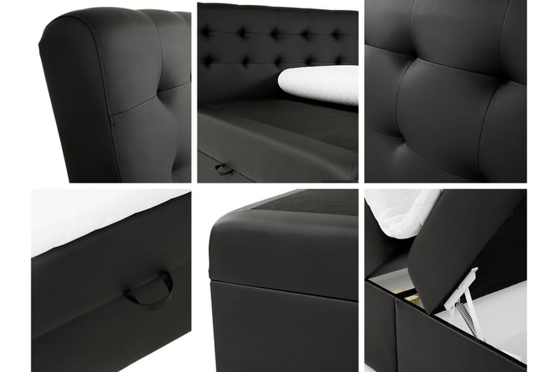 Alvik Kontinentalsäng 160x200 - Grå - Möbler - Säng - Kontinentalsäng