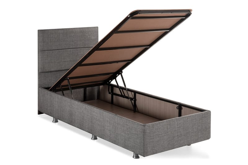 Argentu Kontinentalsäng 120x200 cm - Grå - Möbler - Säng - Komplett sängpaket