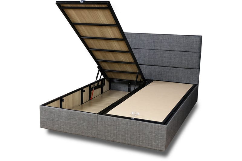 Argentu Kontinentalsäng 150x200 cm - Grå - Möbler - Säng - Komplett sängpaket