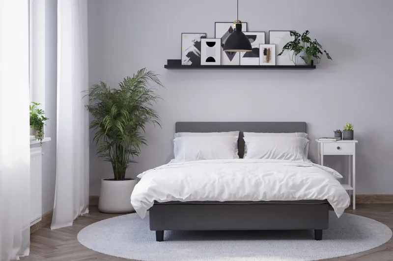 Billingen Komplett Sängpaket 120x200 cm - Grå - Möbler - Säng - Enkelsäng