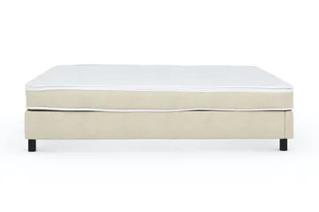 Billingen Kontinentalsäng 160x200 cm i Tyg med Fasthetsgrad Medium - Beige - Möbler - Säng - Enkelsäng
