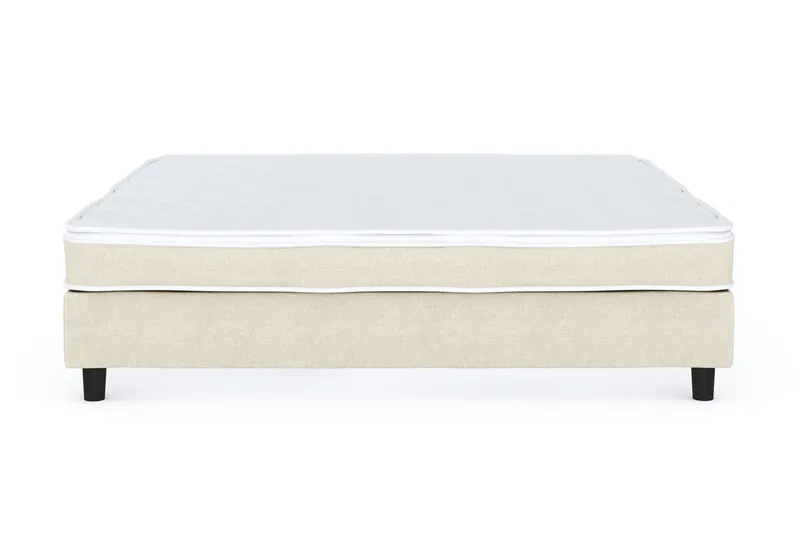 Billingen Kontinentalsäng 160x200 cm i Tyg med Fasthetsgrad Medium, Beige