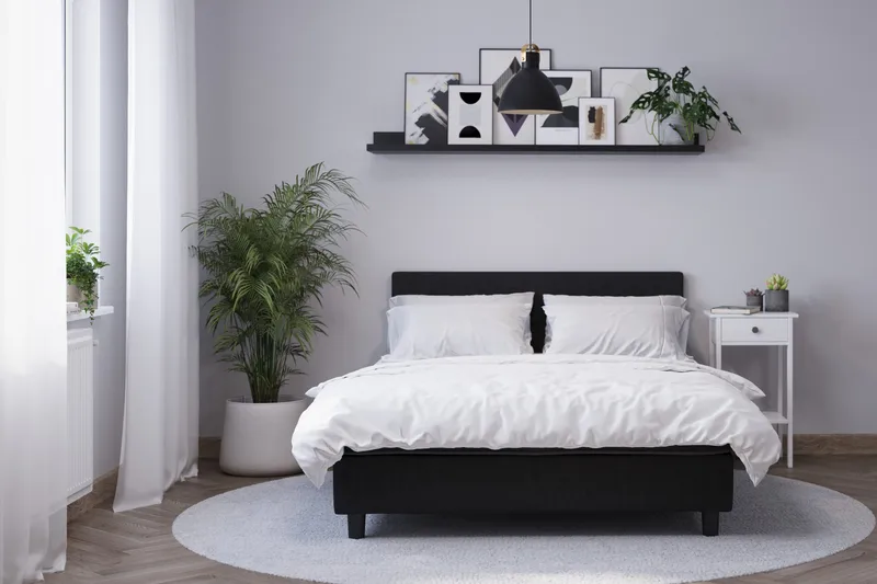 Billingen Kontinentalsäng 90x200 cm - Svart - Möbler - Säng - Enkelsäng