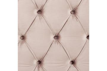 Bode Mjuk Sängram 180x200 cm i Sammet med Sänggavel - Rosa - Möbler - Säng - Sängram & sängstomme