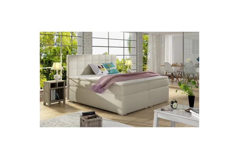Box Spring Eltap Alice - 160x200 cm, Soft 33, Beige - Möbler - Säng - Kontinentalsäng