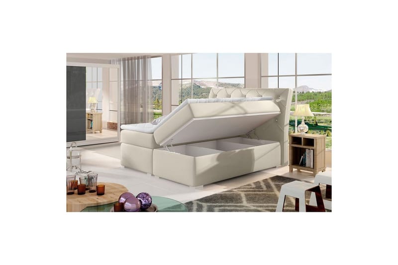 Box Spring Eltap Balvin - 160x200 cm, Soft 33, beige - Möbler - Säng - Kontinentalsäng