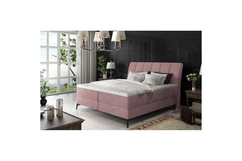 Boxfjäder Eltap Aderito - 160x200 cm, Soro 61, Soro 61 Pasy 2, Rosa - Möbler - Säng - Kontinentalsäng