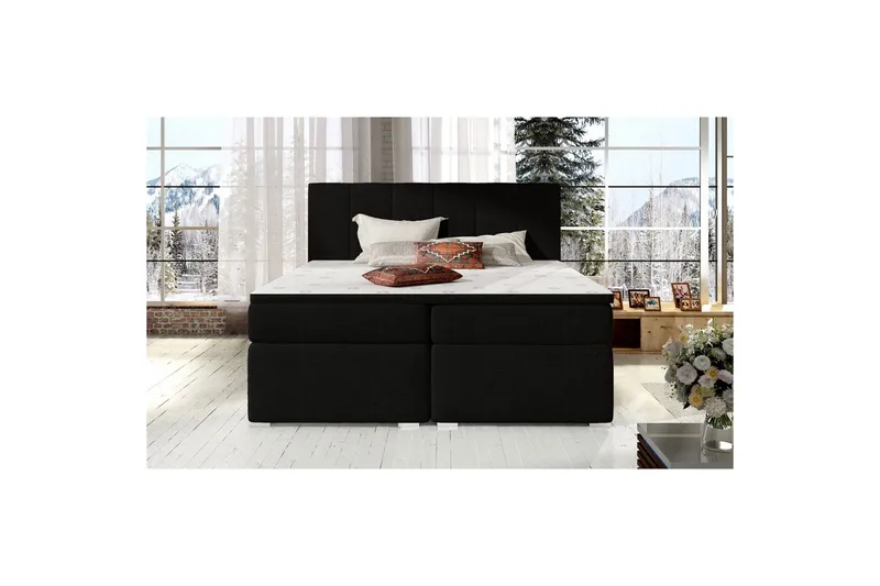 Boxspring Eltap Bolero - Sawana 14, Svart, 160x200 cm - Möbler - Säng - Komplett sängpaket