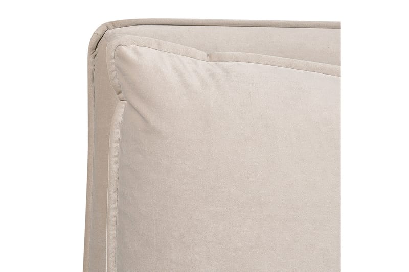 Braylon Sängram 180x200 cm i Sammet med Förvaring och Sänggavel - Beige - Möbler - Säng - Sängram & sängstomme