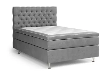 Celine Kontinentalsäng 120x200cm - Grå/Sammet - Möbler - Säng - Komplett sängpaket