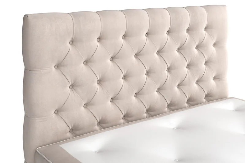 Celine Kontinentalsäng 140x200cm - Beige/Sammet - Möbler - Säng - Komplett sängpaket
