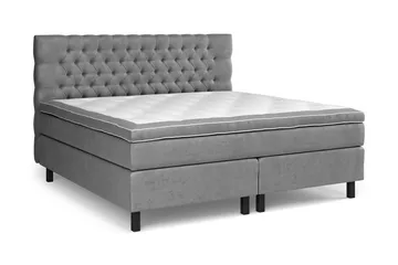 Celine Kontinentalsäng 210x210cm - Grå/Sammet - Möbler - Säng - Komplett sängpaket