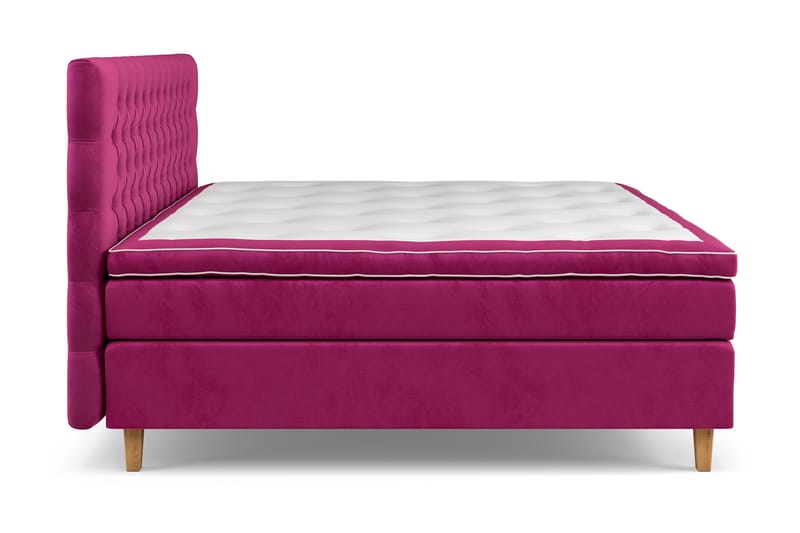 Celine Kontinentalsäng 210x210cm - Rosa/Sammet - Möbler - Säng - Komplett sängpaket