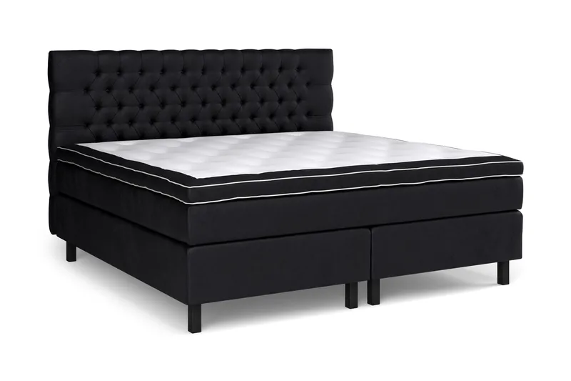 Celine Kontinentalsäng 210x210cm - Svart/Sammet - Möbler - Säng - Kontinentalsäng