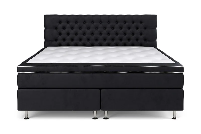 Celine Kontinentalsäng 210x210cm - Svart/Sammet - Möbler - Säng - Kontinentalsäng