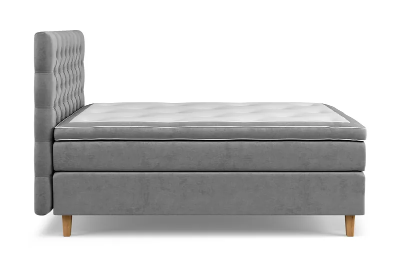 Celine Sängpaket 120x200 cm - Grå/Sammet - Möbler - Säng - Komplett sängpaket