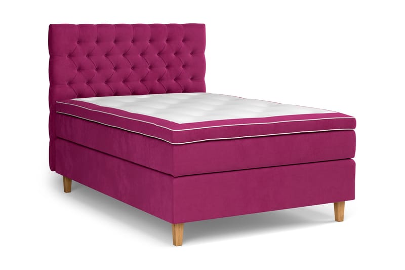 Celine Sängpaket 120x200 cm - Rosa/Sammet - Möbler - Säng - Kontinentalsäng