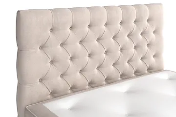 Celine Sängpaket 140x200cm - Beige / Sammet - Möbler - Säng - Kontinentalsäng