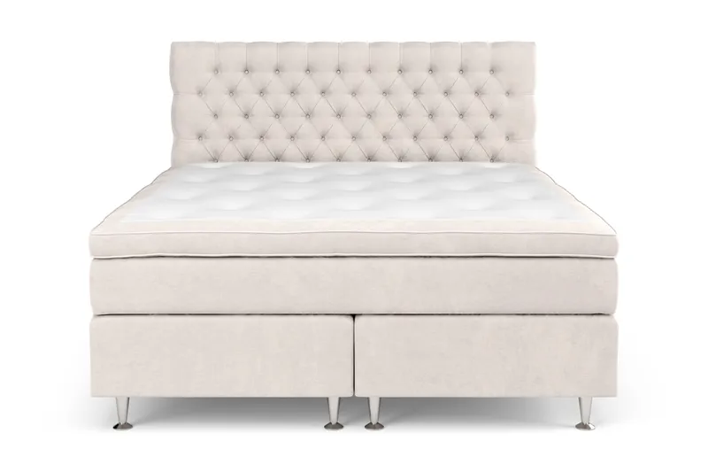 Celine Sängpaket 160x200cm - Beige / Sammet - Möbler - Säng - Kontinentalsäng
