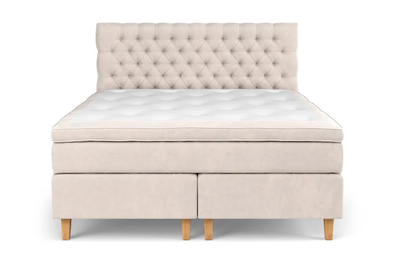 Celine Sängpaket 160x200cm - Beige/Sammet - Möbler - Säng - Kontinentalsäng