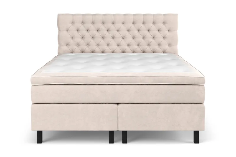 Celine Sängpaket 160x200cm - Beige/Sammet - Möbler - Säng - Kontinentalsäng