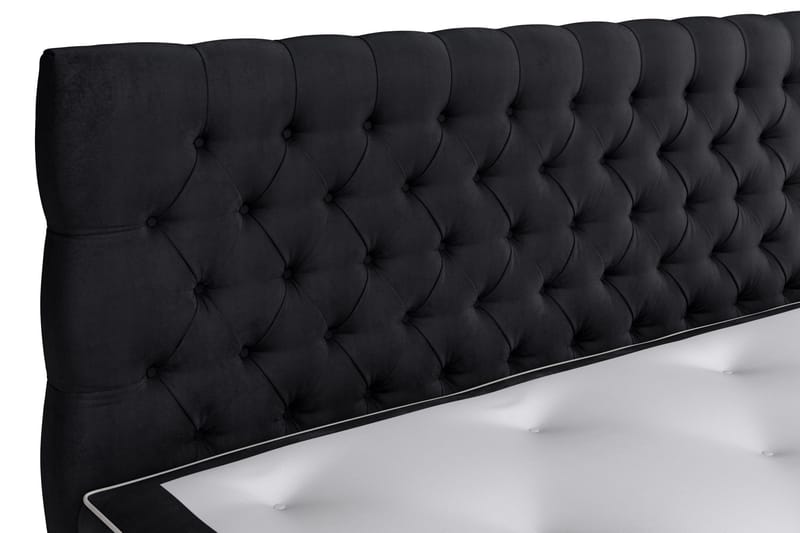 Celine Sängpaket 160x200cm - Svart/Sammet - Möbler - Säng - Komplett sängpaket