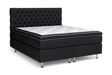 Celine Sängpaket 160x200cm - Svart/Sammet - Möbler - Säng - Komplett sängpaket