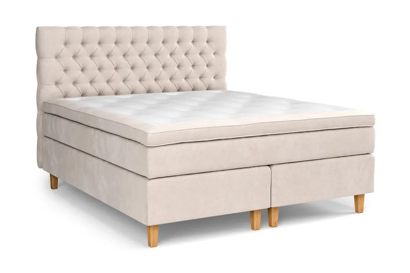 Celine Sängpaket 180x200 cm - Beige/Sammet - Möbler - Säng - Kontinentalsäng